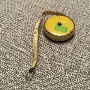 Vintage Metal Tape Measure Measuring Tape Old Cloth Sewing Tape Measure